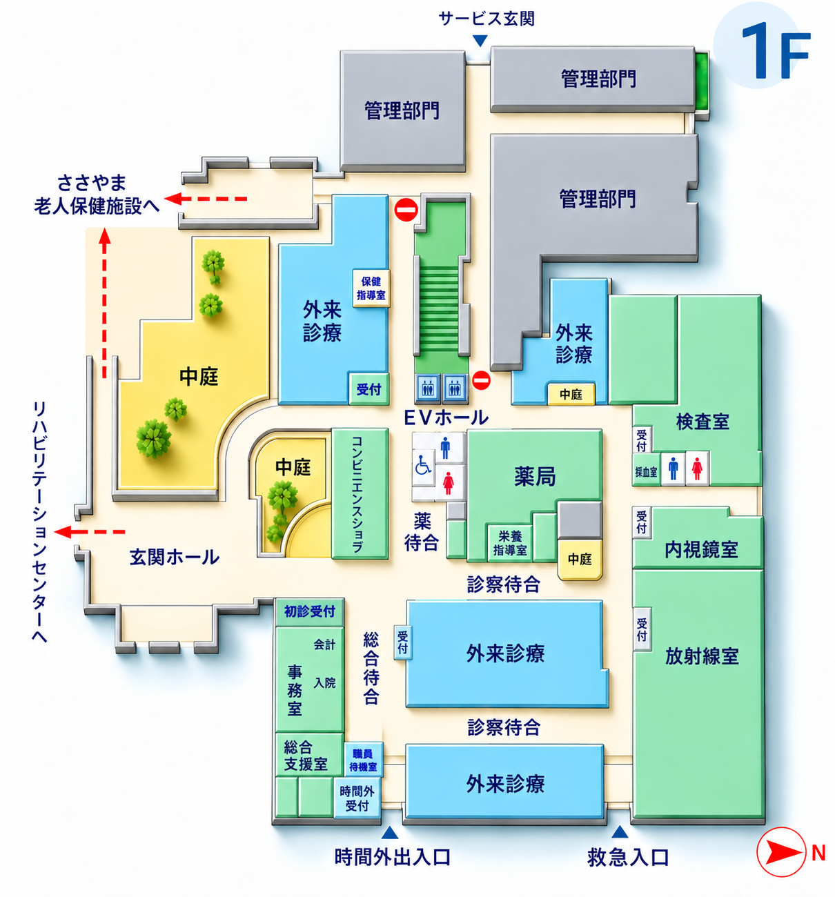 1Fフロアマップ